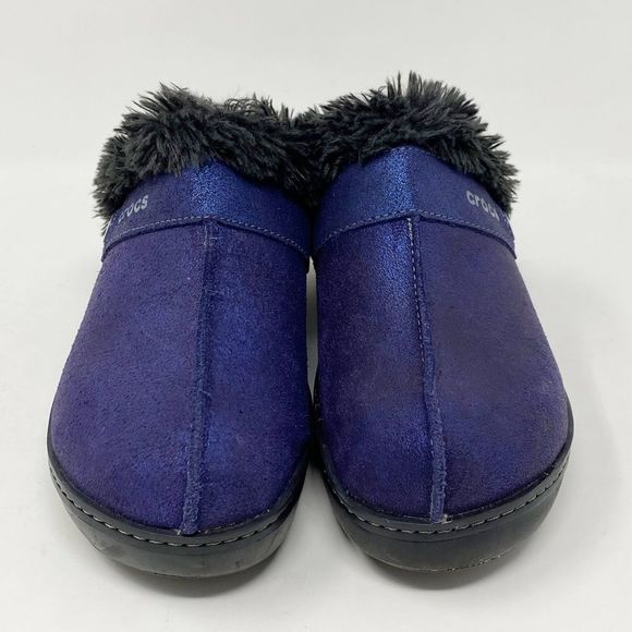 Crocs Cobbler Shimmer Faux Fur Lined Mules - Picture 4 of 8